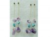 Dream On Drop Earrings -  Irregular Amethyst