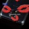 C&T Beautiful girls lips clear pc covers for samsung s5