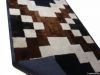 sheepskin fur rug with leather frame