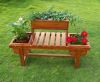 Garden Wooden Flower Planter with Lattice Decoration, flower stand, garden decoration