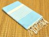 Bi-color Striped Fouta Flat Hammam Towels Pestemal Towel