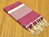 Bi-color Striped Fouta Flat Hammam Towels Pestemal Towel