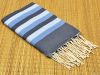 Waffle Weave Tri-color Fouta Hammam Towels Pestemal Towel