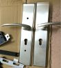 Wooden door locks nice...