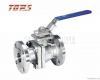 2 PC flange stainless steel full bore floating ball valve