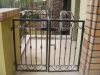 Wrought iron stair handrail