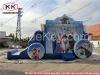 outdoor princess inflatable slide with bouncer for family or festival