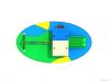 Plastic slides for children with swing outdoor 2013 design