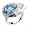 White gold plated ring...