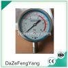 Back or bottom mount liquid oil filled pressure gauge