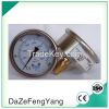 Back or bottom mount liquid oil filled pressure gauge