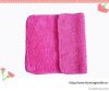 100%cotton double door mat, bath mat, rose color mat