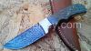 CUSTOM MADE&quot;TRUE DAMASCUS (13&quot;) DAGGER KNIFE&quot;W/CAMEL BONE, BUFFALO HORN