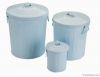 2013 Hot Set of 3 Metal Garbage Can with Lid