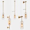 Hotel Project gold Modern Glass Wall Sconces Light, Wall Lamp for Lobby, Bathroom, Corridor