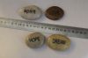 engraved pebble stone,...