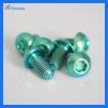 Factory Supply Low price Titanium Torx Disc Brake Rotor Bolts M5*10mm various colour options For bicycles bike cycle using, Quantity Discount