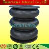 Moulded and spool type three sphere rubber joint