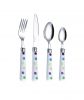 stainless steel flatware with bamboo shape PP handle - Heat Resistance