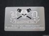 stainless steel card