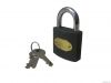 Heavy duty grey iron padlock