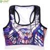 Wholesale Women Racer back Sublimated Sports Bra With Back Pocket