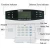 LCD display voice guide home security GSM alarm 8wired 99wireless defe