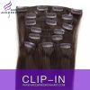 Wholesale Clip In Human Hair Extension, 8pcs/set