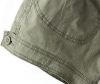 Ladies cotton cargo shorts with belt