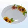 oval melamine plate