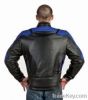 Mens Premium Naked Cowhide Leather Racer Jacket