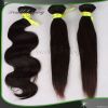 Wholesale indian remy hair natural color silk straight machine weft