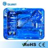 Freestanding SPA hot tub with sunbath
