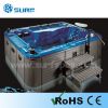 Freestanding SPA hot tub with sunbath