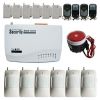 High Quality Quad-band GSM SMS Home Security Alarm System Auto Dial Easy Install, PIR Door Sensor