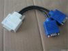 DMS59 to 2*DVI/VGA/DP Y splitter cable-M/F