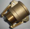 Brass camlock coupling