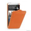 Hot sell flip leather case for htc one m7