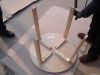 Wooden round stool