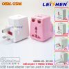 High quality world travel adaptor with Dual usb