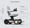 2021 China New Design Aluminum Lightweight Power Wheelchair that Fold Up by App