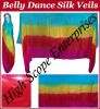 Belly Dance Costume Pure Silk Veils 5mm / Scraves size 45x108 inches 