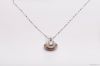 925 silver shell design nature white pearl quantum pendant