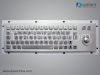 stainless steel industrial kiosk keyboard with  trackball