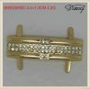 gold rhinestone metal shoe buckle