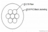 Multi fiber cable for fiber illumination
