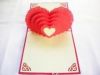 Love and valentine 3d pop up greeting card