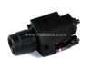 Led Tactical Combo Flashlight With 5mw Red Laser Sight