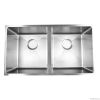 Stainless steel double bowl sink