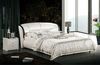 2013 white leather bed...
